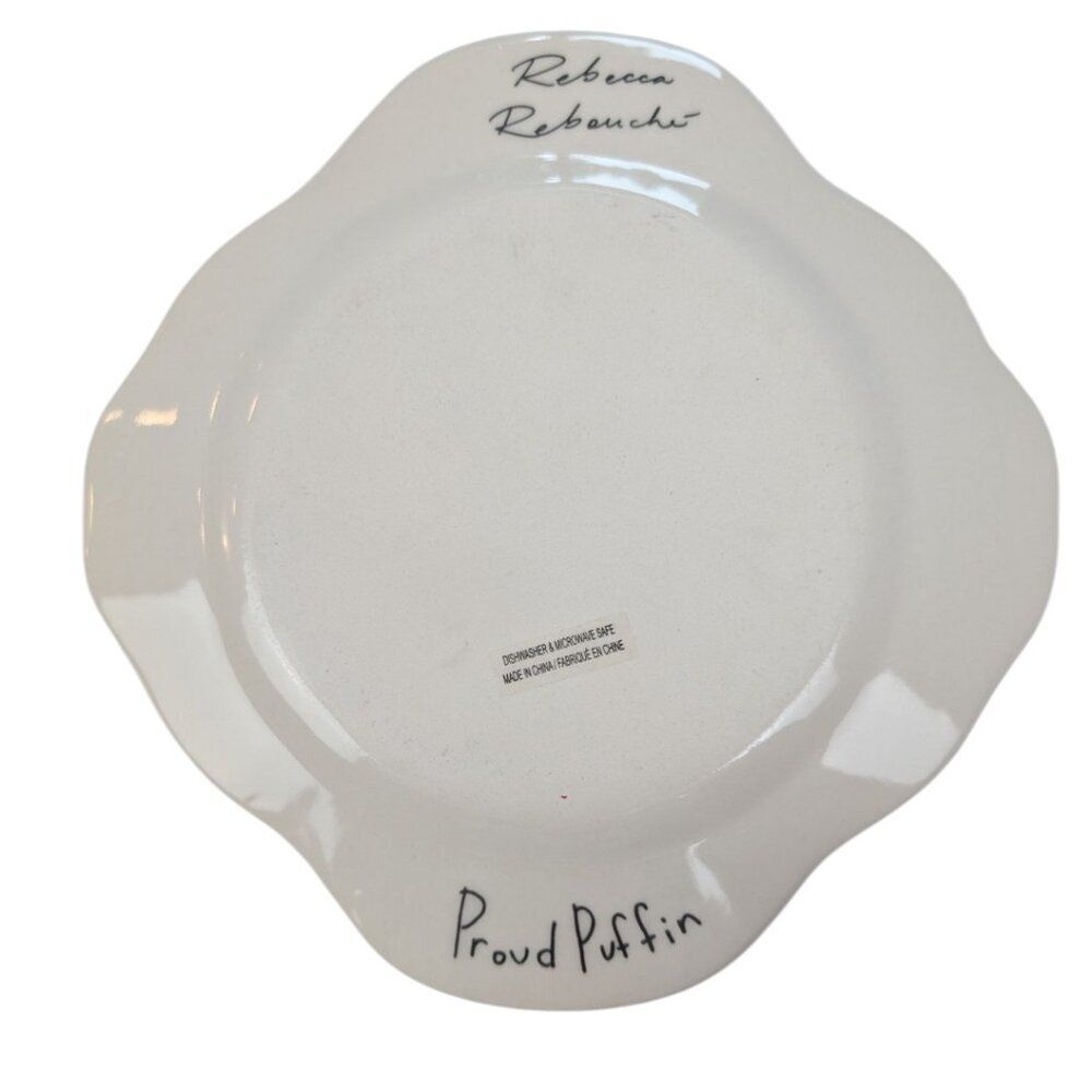 Anthropologie Rebecca Rebouche Curious Deciduous "Proud Puffin" Plate - Picture 2 of 4